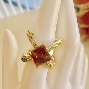 Elegant Madeira Citrine Ring